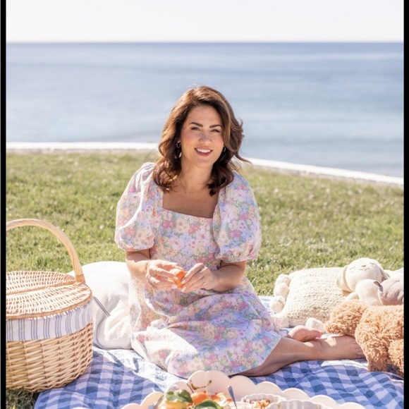 Jillian Harris Dresses & Skirts - JFxJillian Harris BLUSHING FLOWER BACK-TIE DRESS